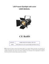 Gamma Led Vision SPEKTRA FRESNEL 300W LED User manual