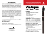 Commodity Axis ViaAqua VA 50Q Quick start guide