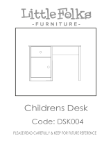Little Folks Furniture DSK004 Assembly Instructions Manual