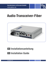 G&D Audio-Transceiver-Fiber(S) Installation guide