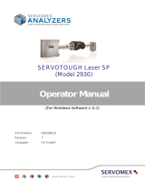 Servomex SERVOTOUGH Laser SP 2930 User manual