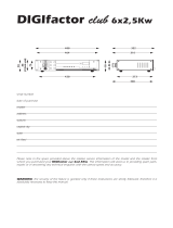 Coemar DIGIfactor club 6x2,5Kw User manual