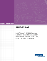 Advantech AIMB-275 User manual