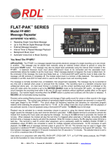 RDL FLAT-PAK Series User manual