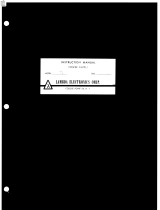 Lambda Electronics 71 User manual