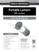 Pro-4 Tactical Portable Lantern 300 Lumens User manual