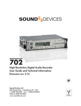Sound Devices 702 User Manual And Technical Information