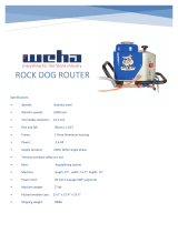 weha ROCK DOG ROUTER Owner’s Manual For Use And Maintenance