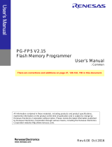 Renesas PG-FP5 V2.15 User manual