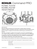 Kohler command pro PCV740 Owner's manual