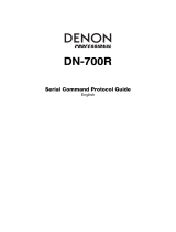 Denon DN-700R Serial Command Protocol Manual