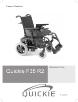 Quickie F35 R2 Instructions For Use Manual
