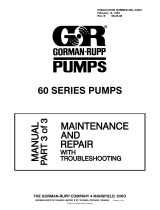 GORMAN-RUPP PUMPS 60 Series User manual