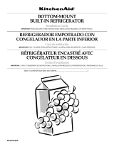 KitchenAid KBLC36FTS - 36" Bottom-Freezer Refrigerator Installation guide