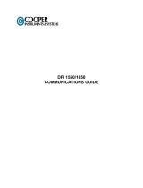 Cooper Instruments & Systems DFI 1550 Communications Manual
