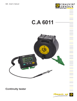 CHAUVIN ARNOUX C.A 6011 User manual