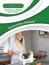 Spiralizer 5-Blade Spiral Slicer User manual
