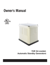Generac Power Systems 7kW Air-cooled Owner's manual
