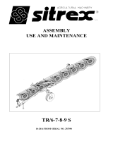 sitrex TR/9-S Assembly, Use And Maintenance
