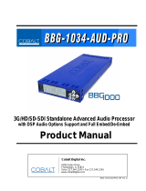 Cobalt Digital Inc BBG-1034-AUD-PRO User manual