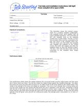 Jefa Steering Systems LD100 Test Data And Installation Instructions