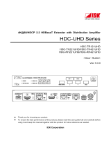 IDK HDC-UHD Series User manual