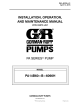GORMAN-RUPP PUMPS PA Series User manual