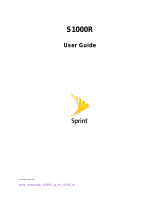 Sprint S1000R User manual