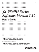Casio fx-9860G AU PLUS User manual