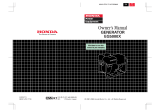 Honda EG5000X Owner's manual