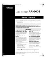 RSS AR-200S Owner's manual