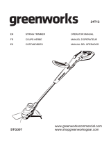 Greenworks STG307 User manual