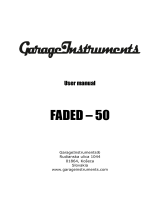 GarageInstruments FADED-50 User manual