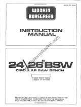 Wadkin 24BSW User manual