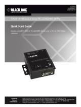 Black Box 2-Port RS-232/422/485 Quick start guide