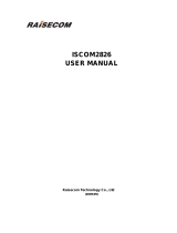 Raisecom ISCOM2826 User manual