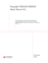 Keysight Technologies E6640A/E6650A Rack Mount Kit Installation guide