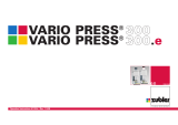 Zubler VARIO PRESS 300 Operation Instructions Manual