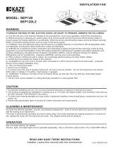 KAZE APPLIANCES SEP120 User manual