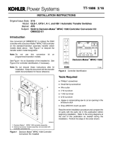Kohler K-1 Installation Instructions Manual
