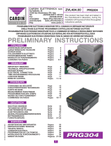 Cardin PRG micro 230 Vac Owner's manual