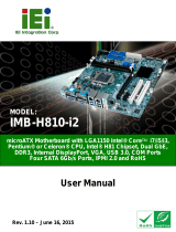 IEI Technology IMB-H810-i2 User manual