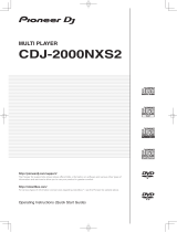 Pioneer CDJ-2000NXS Quick start guide