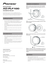 Pioneer AD-PLF100 Installation guide