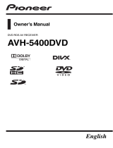 Pioneer AVH-5400DVD User manual