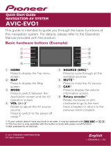 Pioneer AVIC-EVO1-DT2-C-GR Quick start guide