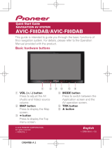 Pioneer AVIC F88 DAB Quick start guide