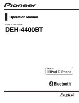 Pioneer DEH-4400BT User manual