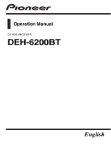 Pioneer DEH-6200BT User manual