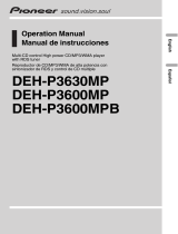 Pioneer DEH-P3630MP User manual